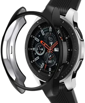 Samsung Galaxy Watch 46mm Case (Black) Durable TPU Light Armor Shielding