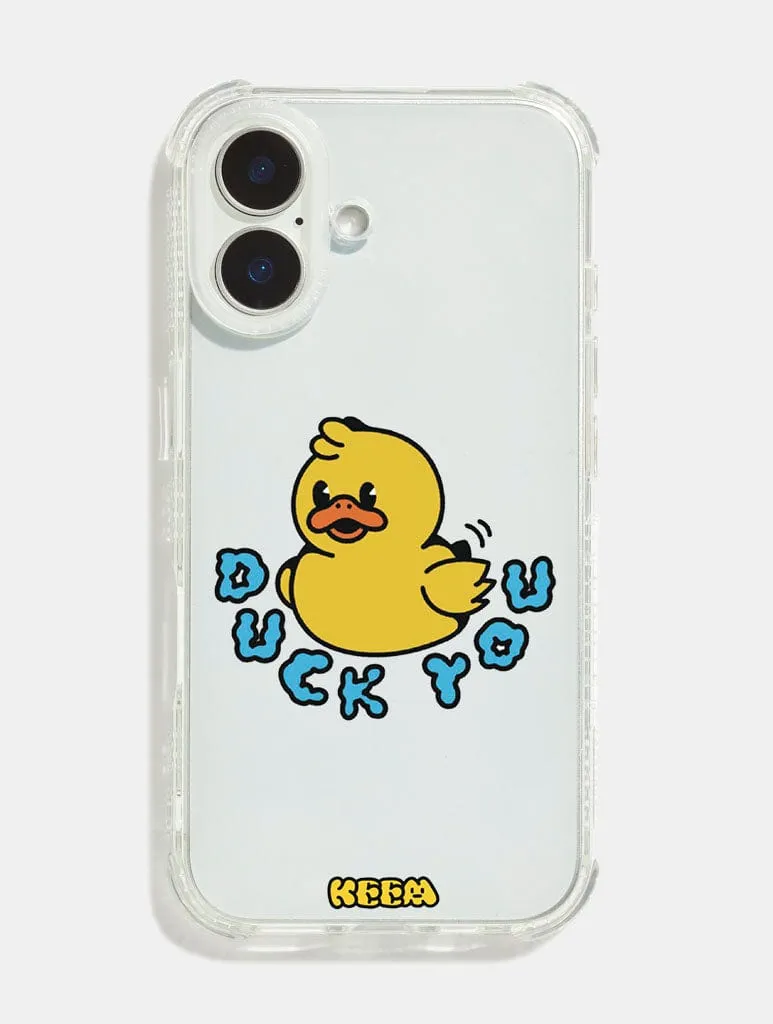 Flexible Design Keem x Skinnydip Duck You Shock iPhone Case