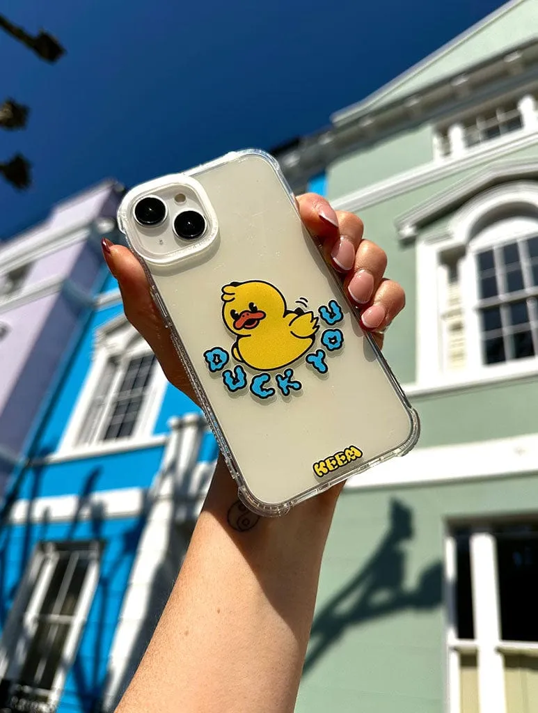 Keem x Skinnydip Duck You Shock iPhone Case Hybrid Pattern Design