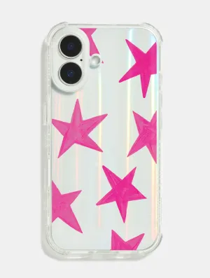 Maia Faddoul x Skinnydip Pink Stars Shock iPhone Case Light Form Vivid Design Texture