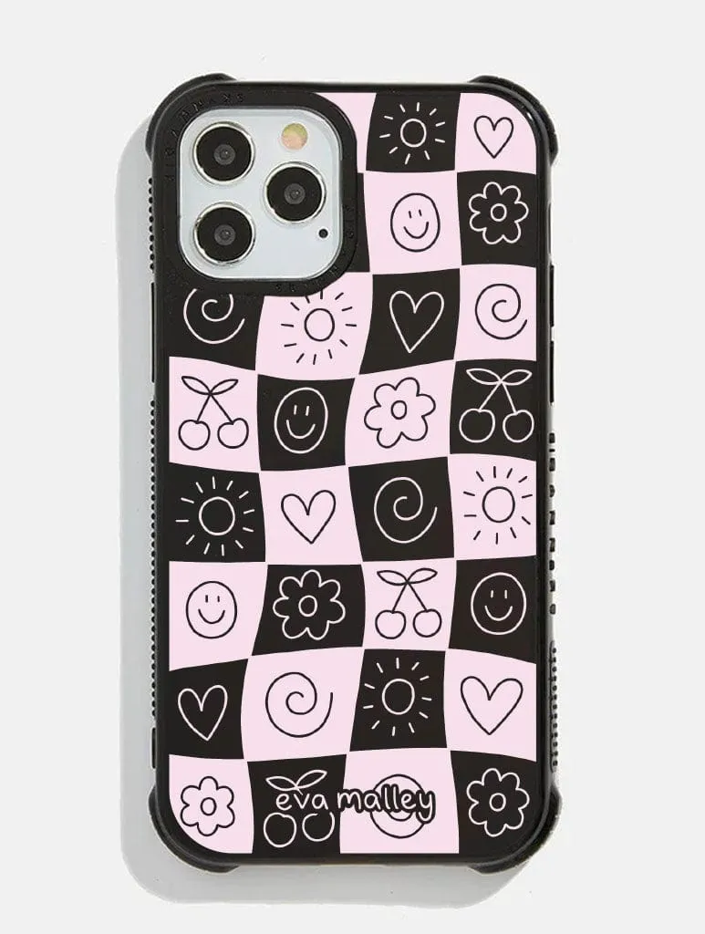 Phone Accessory Eva Malley x Skinnydip Check Icon Shock iPhone Case