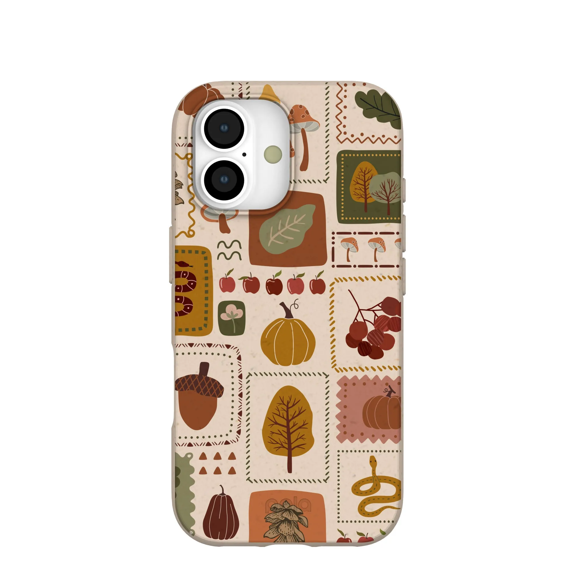 Seashell Autumn Patch iPhone 17 Case Compact Feel Edge Protection