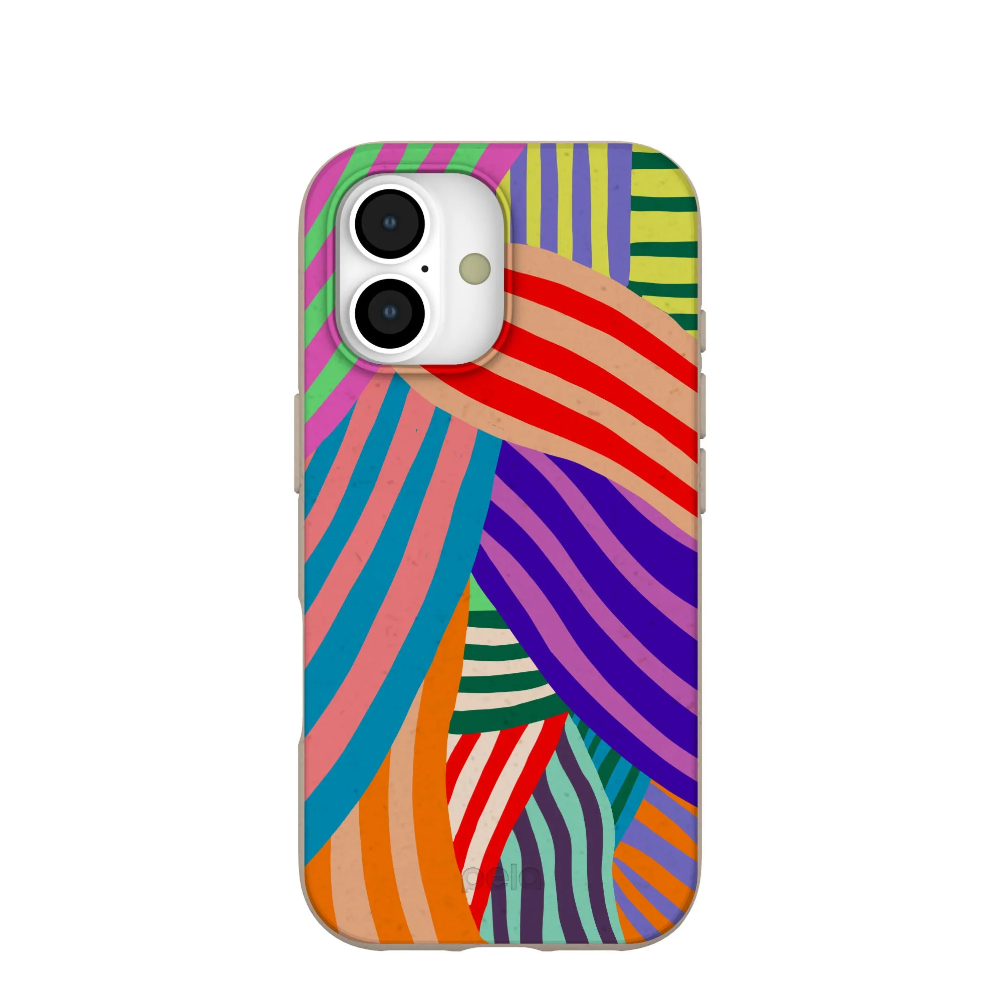 Scratch Resistant Seashell Clownish Stripes iPhone 17 Case