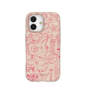 Sleek Guard Daily Grip Seashell Cowgirl Chic iPhone 17 Case