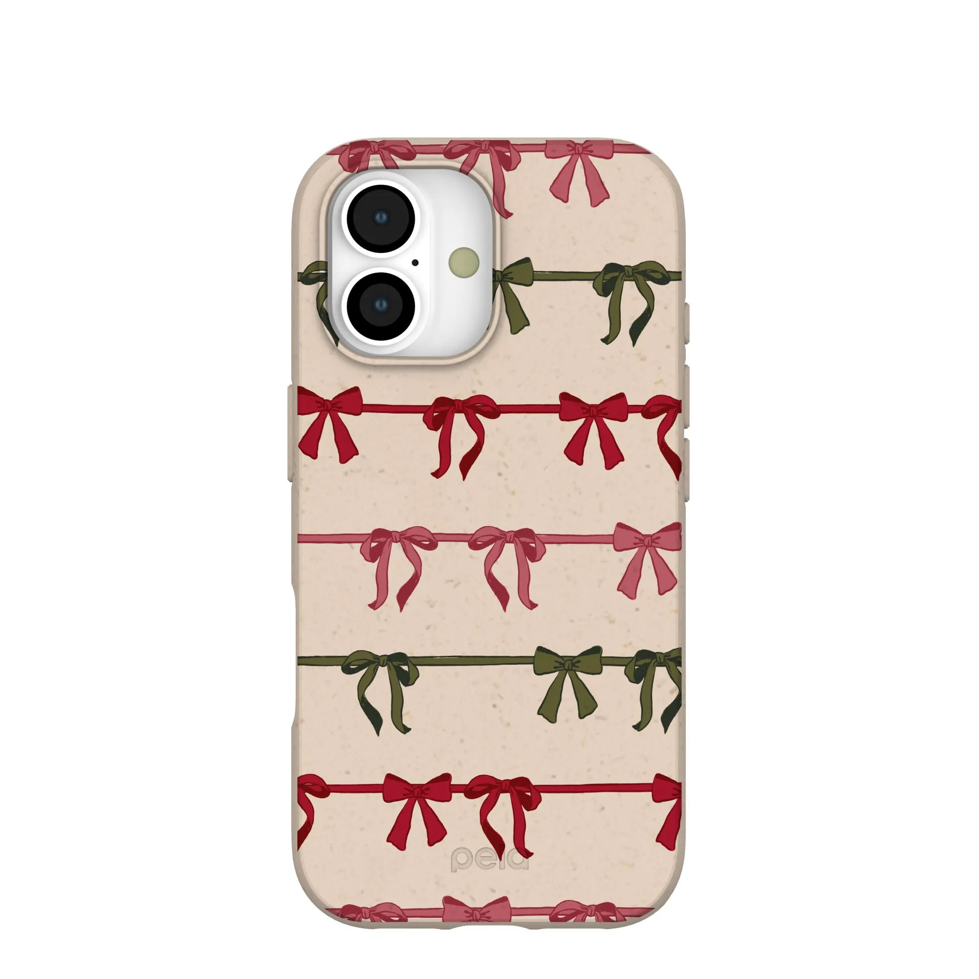 Seashell Holiday Bows iPhone 17 Case Lightweight accessory Stylish Look