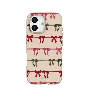 Seashell Holiday Bows iPhone 17 Case Lightweight accessory Stylish Look