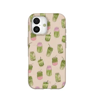 Rugged Frame Sporty Design Seashell Matcha Love iPhone 17 Case