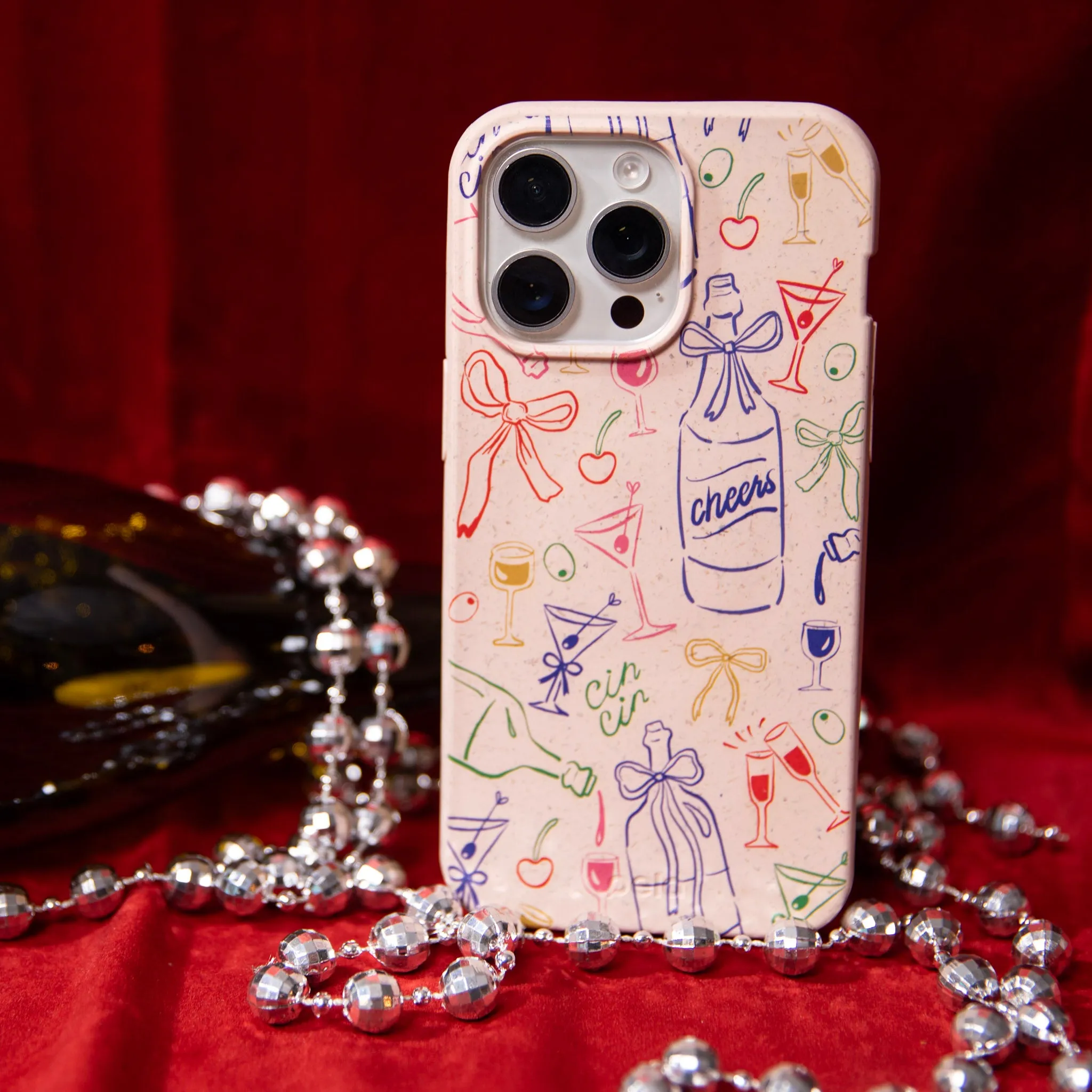 Seashell Midnight Toast iPhone 17 Case Flexible Layer Design