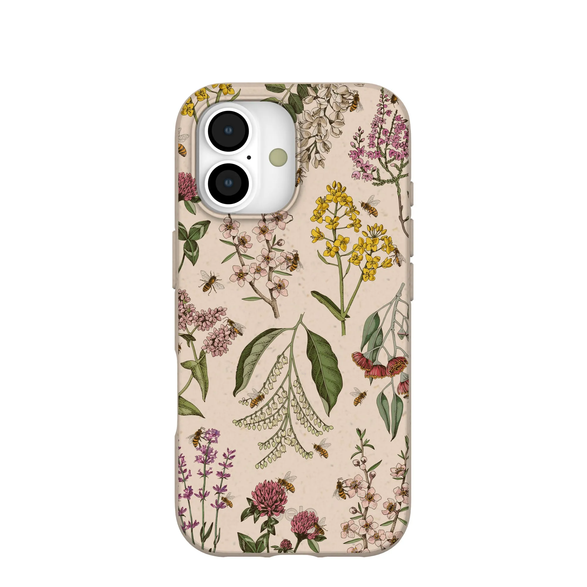 Stylish grip Hybrid Edge Seashell Nectar and Pollen iPhone 17 Case