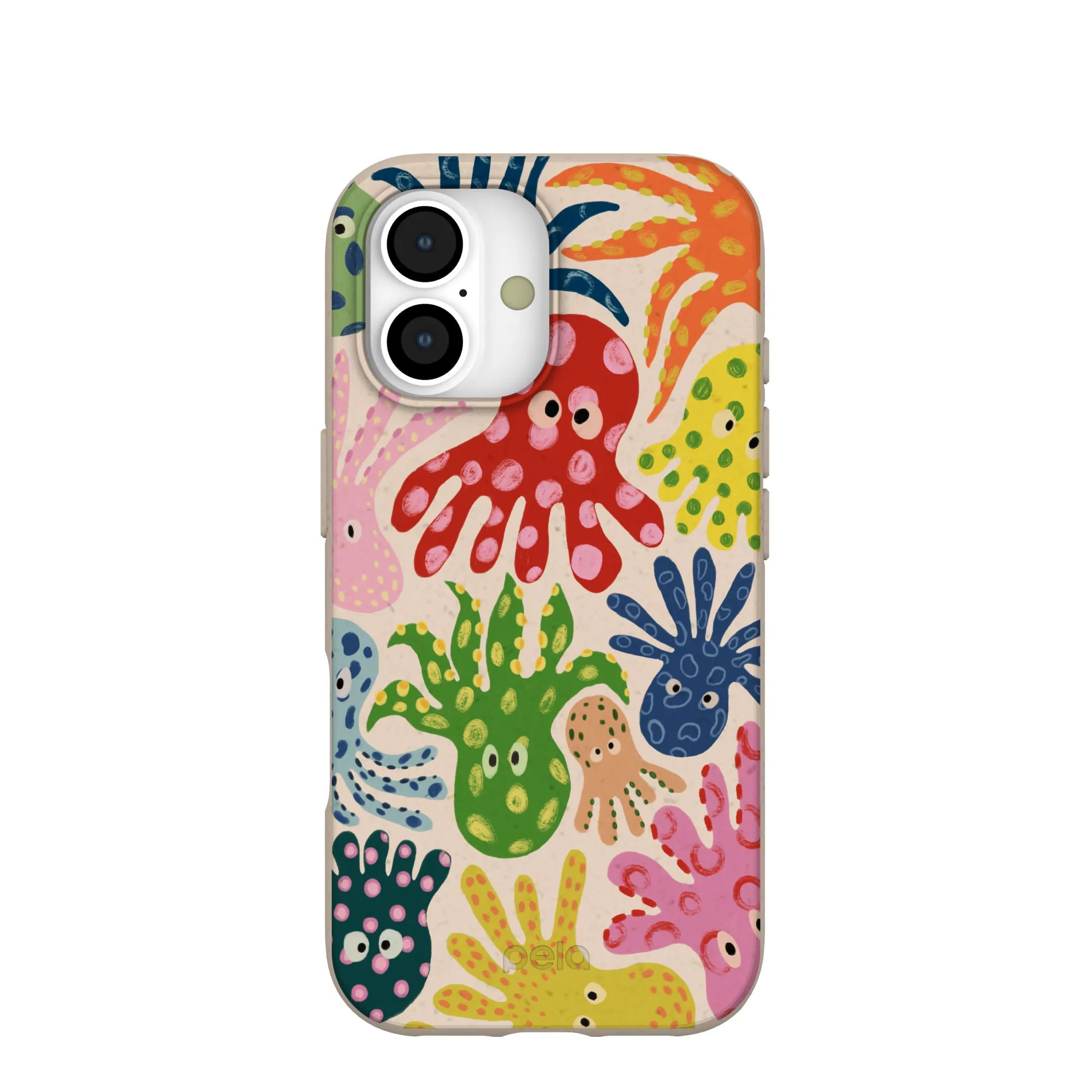 Seashell Octopi iPhone 17 Case Customizable Option Fashion Design