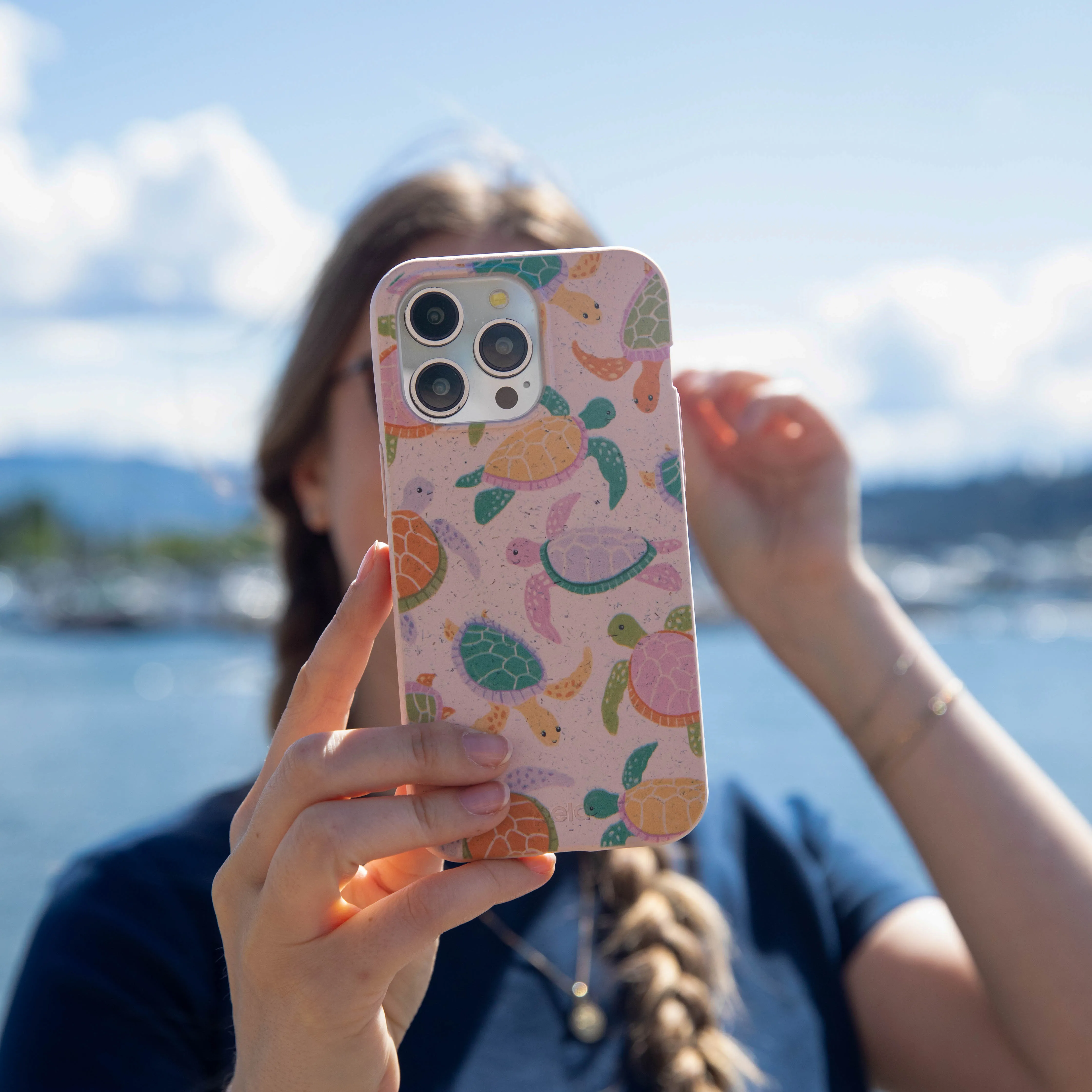 Seashell Sea Turtle Party iPhone 17 Case Rugged Design Style Full Coverage