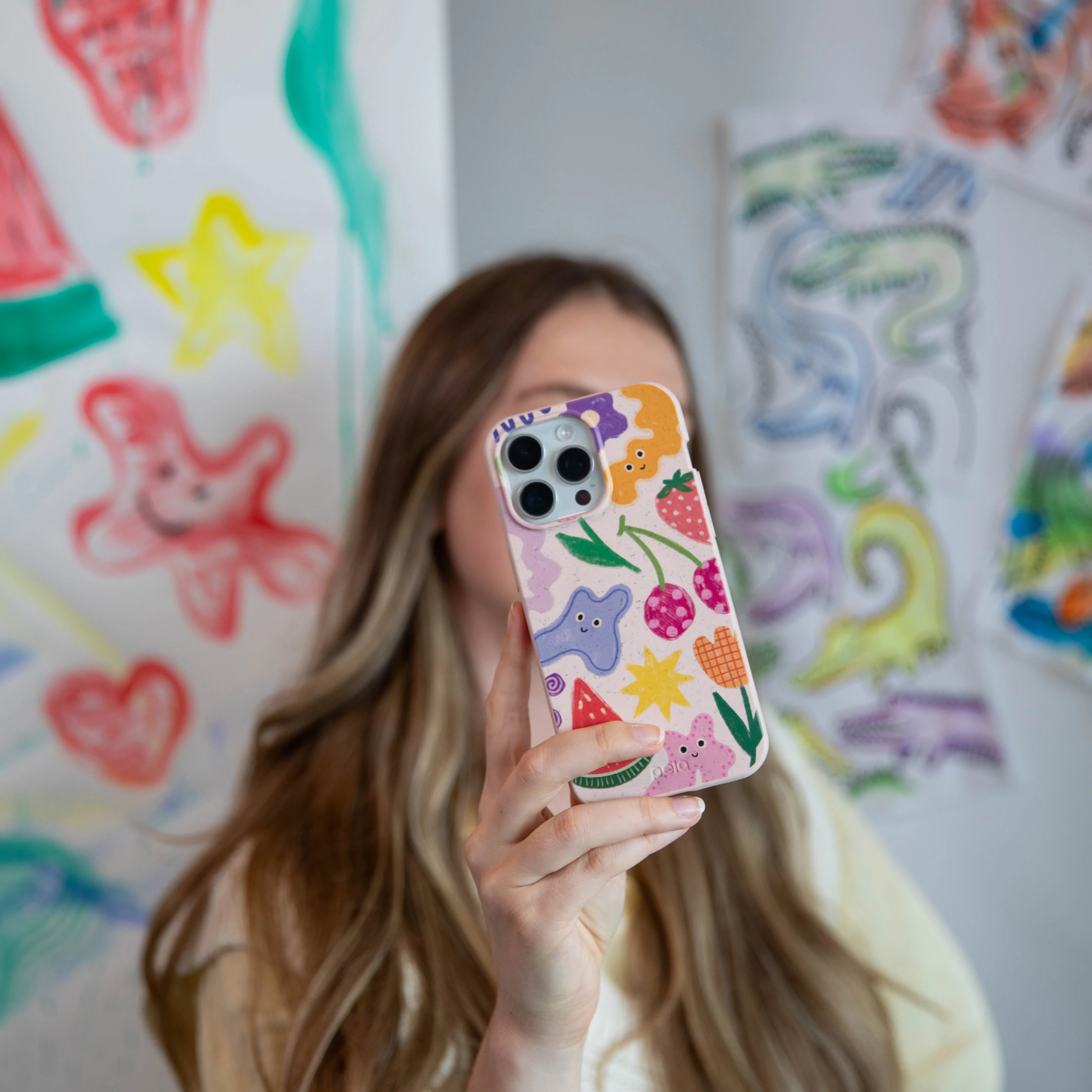 Matte Touch Seashell Whimsy Shapes iPhone 17 Case