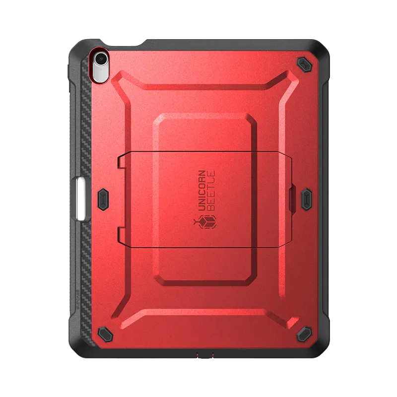shockproof pad protector Travel Gear iPad 10.9" 2022 Unicorn Beetle PRO Rugged Kickstand Case-Metallic Red
