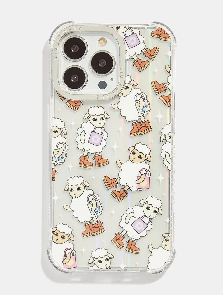 Sheepaholic Shock iPhone Case Clear Finish Minimal Look