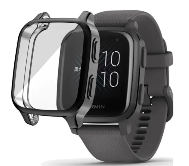 Garmin Venu SQ Case (Black) Secure Lock Sport Shield