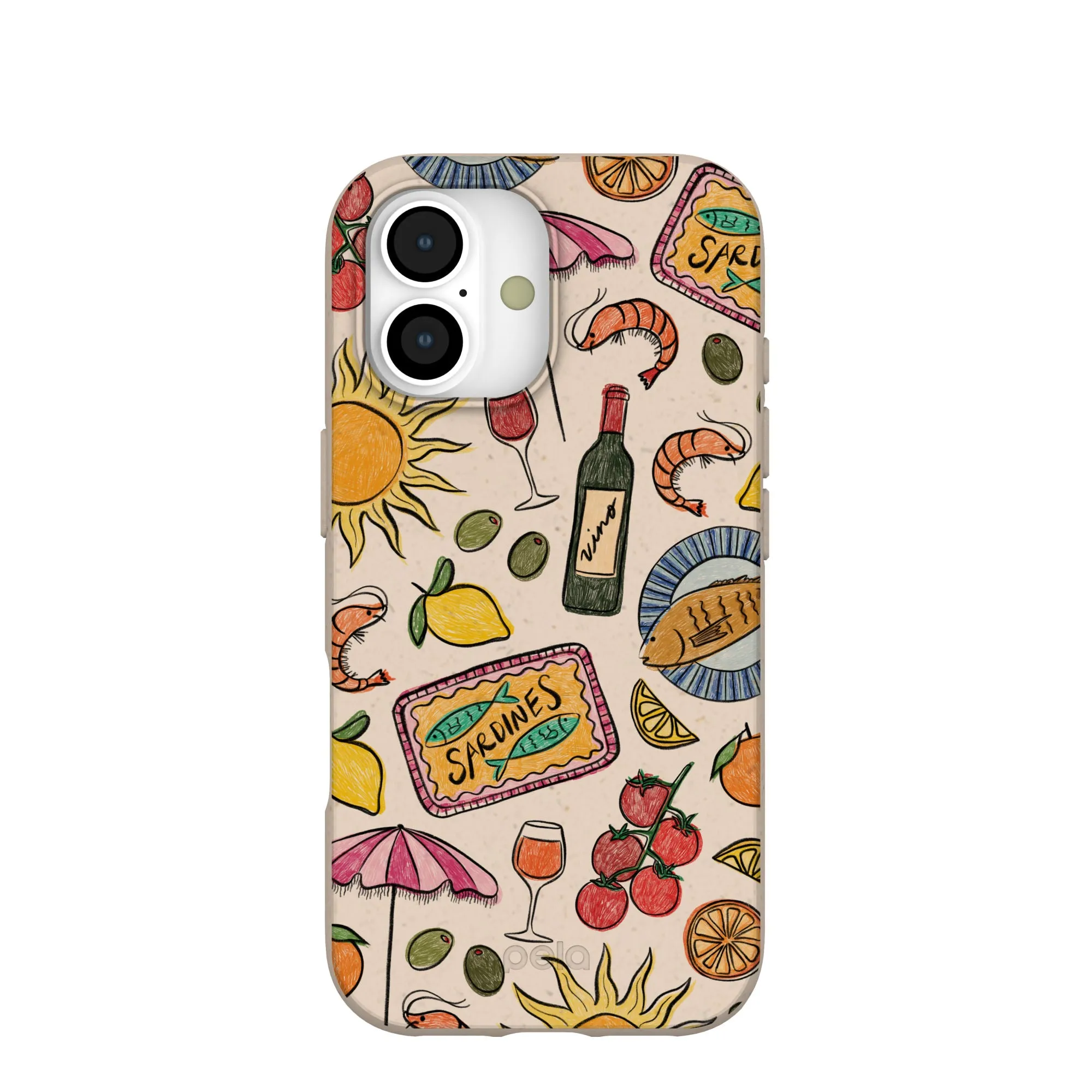 Rugged Pattern Design Fashion Edge Seashell Coastal Bites iPhone 17 Case