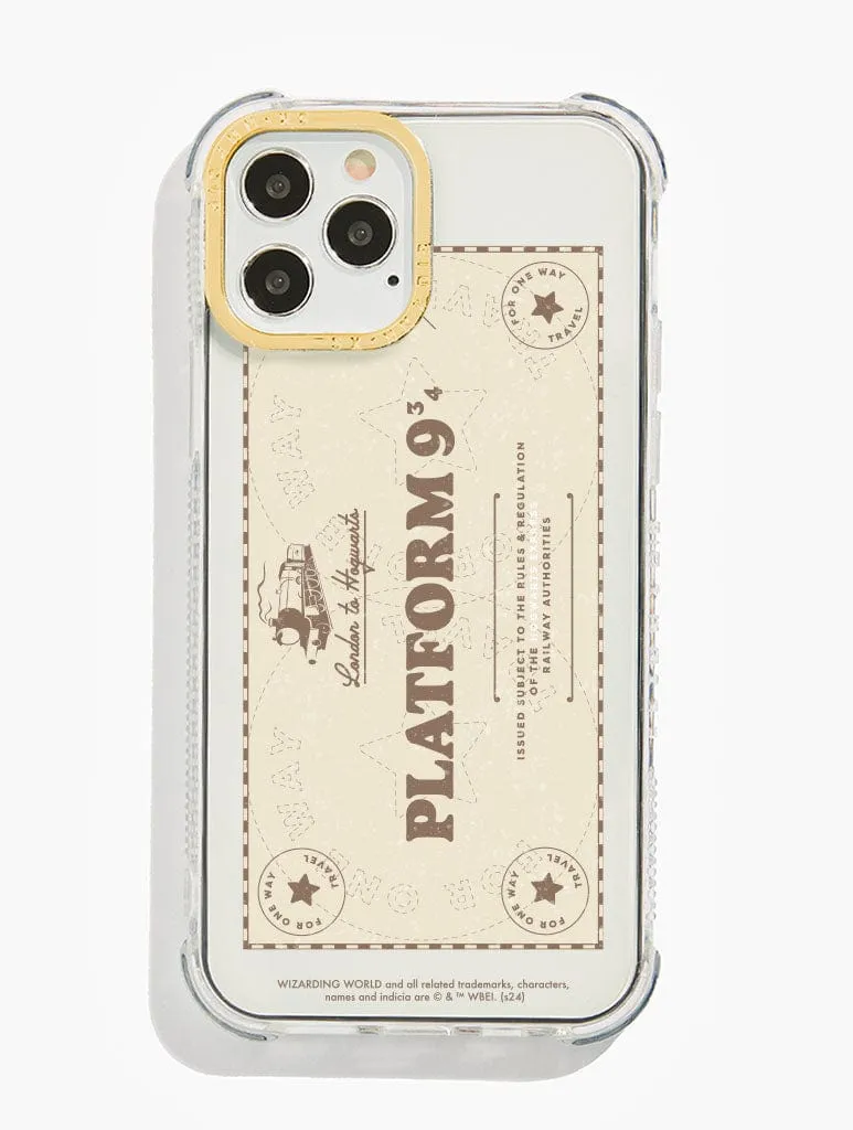 Smooth Shape Stylish Cover Harry Potter x Skinnydip Hogwarts Express Ticket Shock iPhone Case