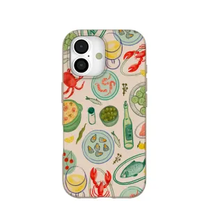 Seashell Dock and Dine iPhone 17 Case Creative Texture Light Touch