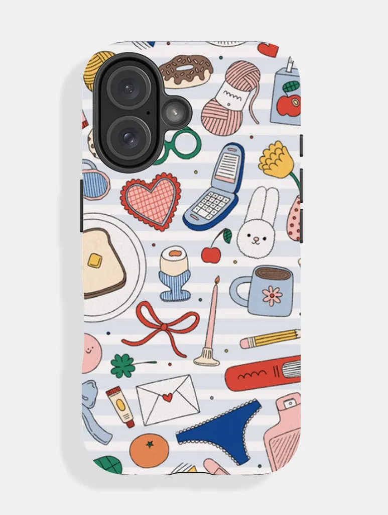 Ergonomic form Hybrid Touch Hollie Fuller x Skinnydip Homebody Ultra Protective iPhone Case