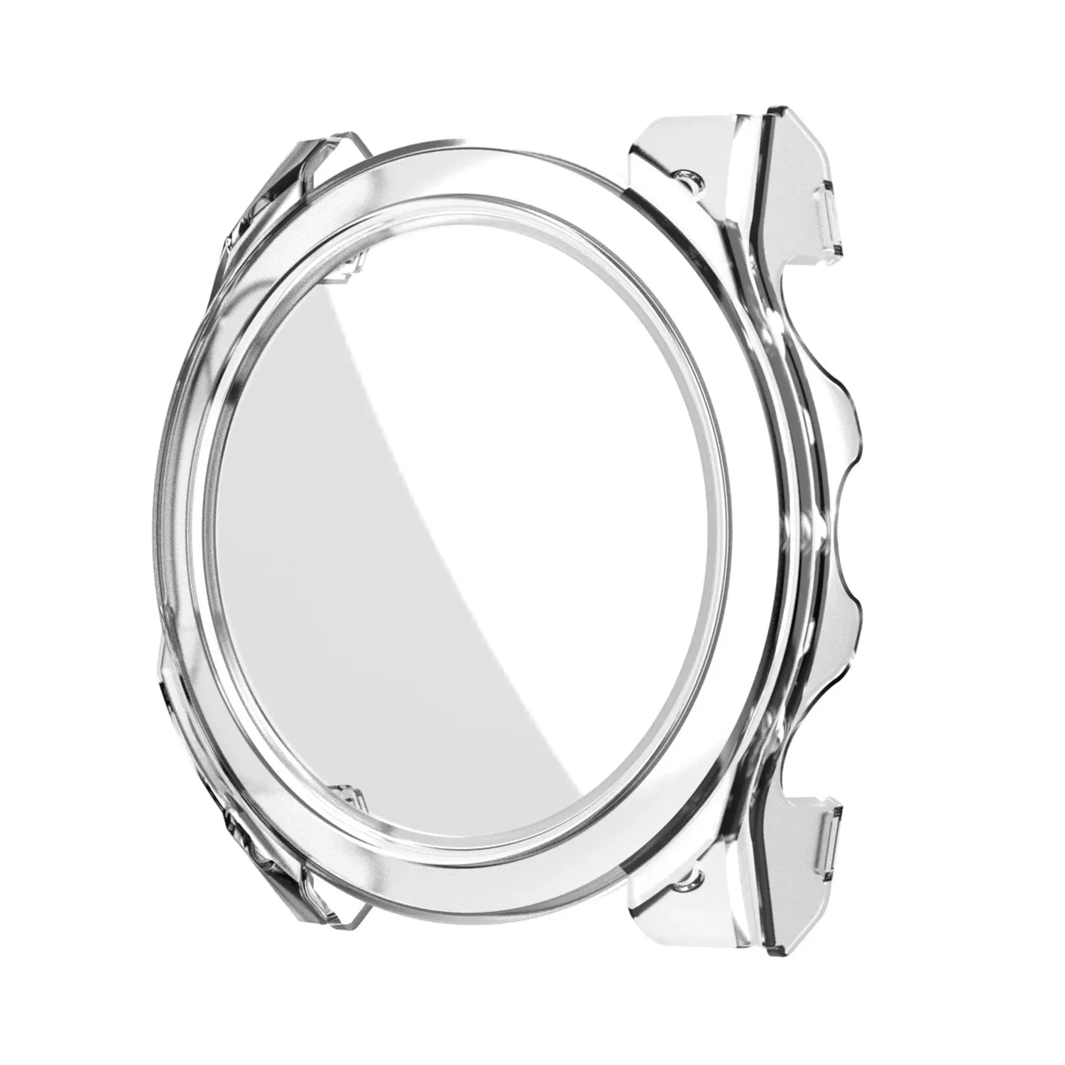 Apple Watch Compatible Daily Wear Case Garmin Fenix 8 - 51mm Hard Case with Glass (Transparent)