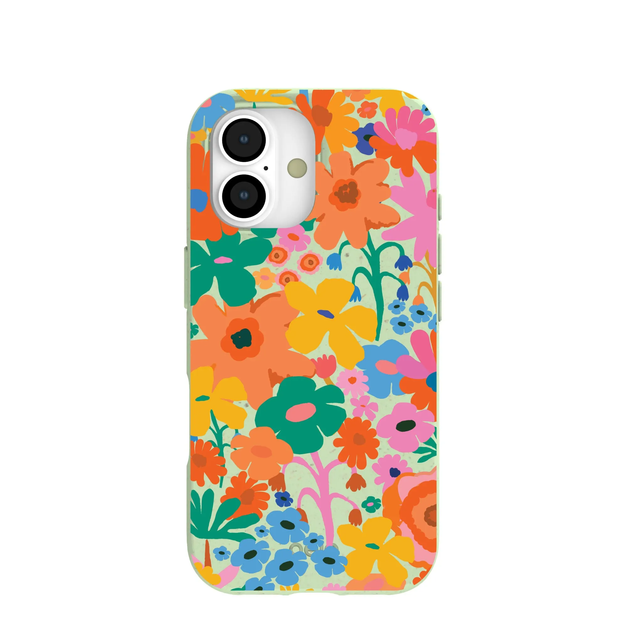 Modern Texture Look Precision Cutouts Sage Green Bright Spring iPhone 17 Case