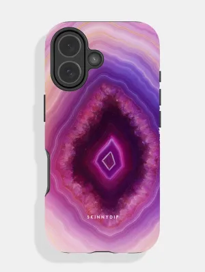 Textured Comfort Purple Agate Ultra Protective iPhone Case
