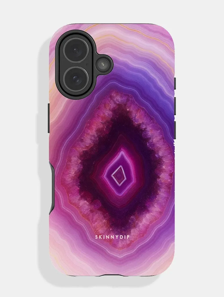 Purple Agate Ultra Protective iPhone Case Vivid Coloration