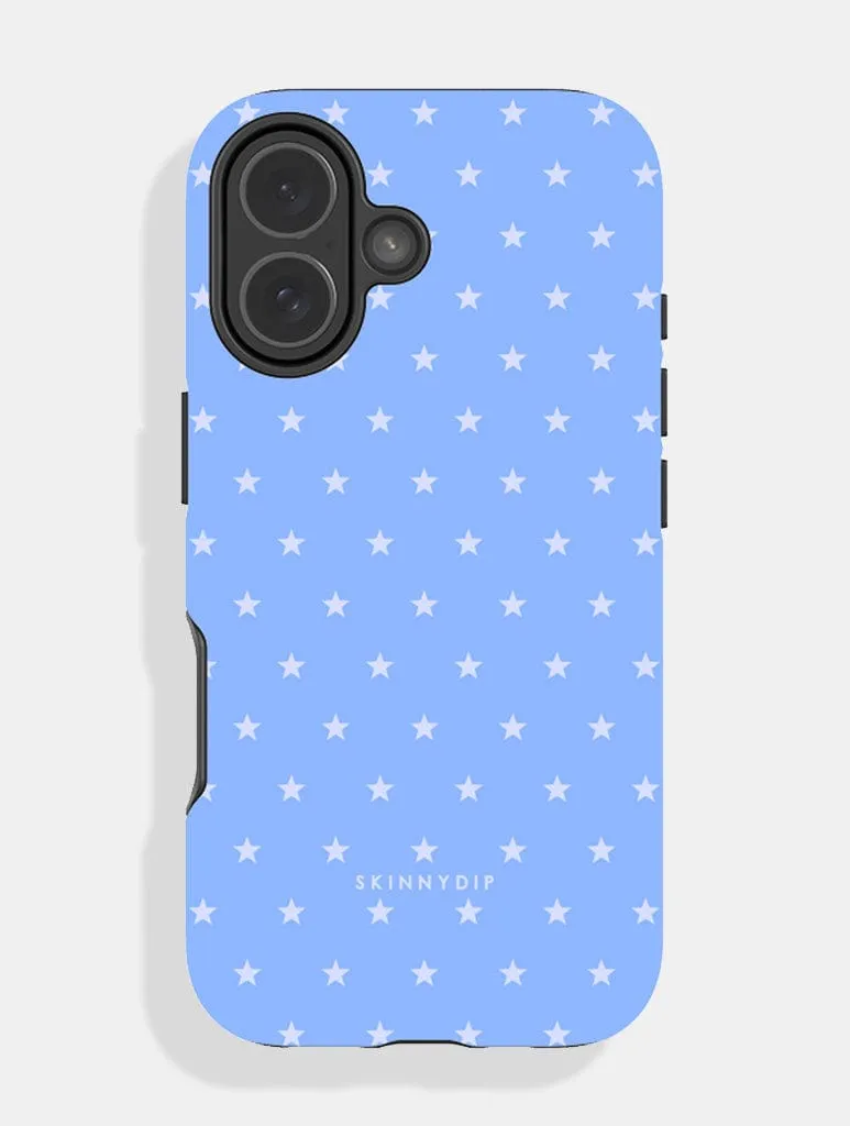 Premium Shield Mini Star Baby Blue Ultra Protective iPhone Case
