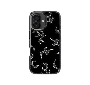 Classic Style Universal Design White Flames Pattern Stride 2.0 Phone Case Cover