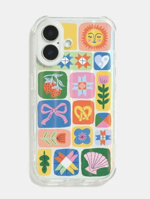 Lisa Barlow x Skinnydip Doodle Patchwork Shock iPhone Case Comfort Style