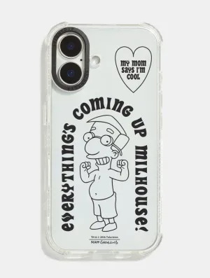 Elegant Texture The Simpsons Everything's Coming Up Milhouse Shock iPhone Case
