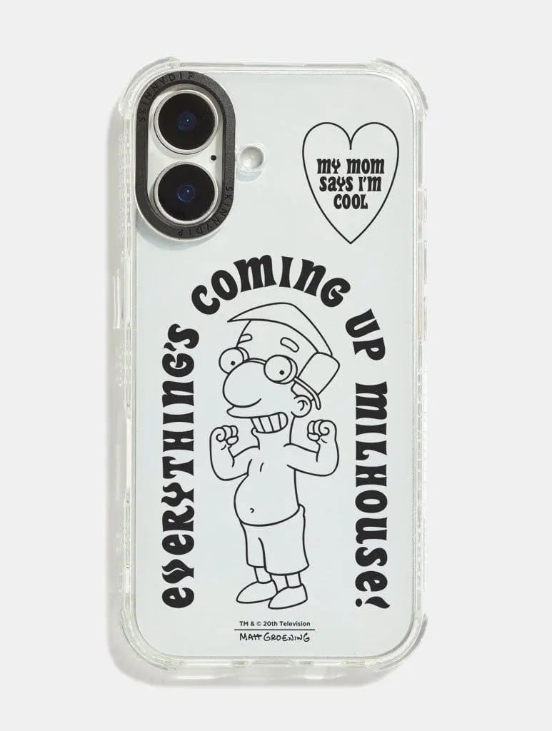 The Simpsons Everything's Coming Up Milhouse Shock iPhone Case Sleek Edge Design
