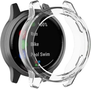 Luxury Protection Flexible Armor Guard Garmin Vivoactive 4 TPU Case (Transparent)