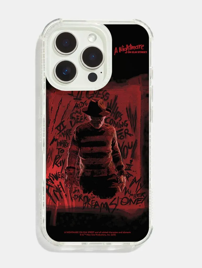 A Nightmare On Elm Street x Skinnydip Poster Shock iPhone Case Minimal Style Shock Surface Layer