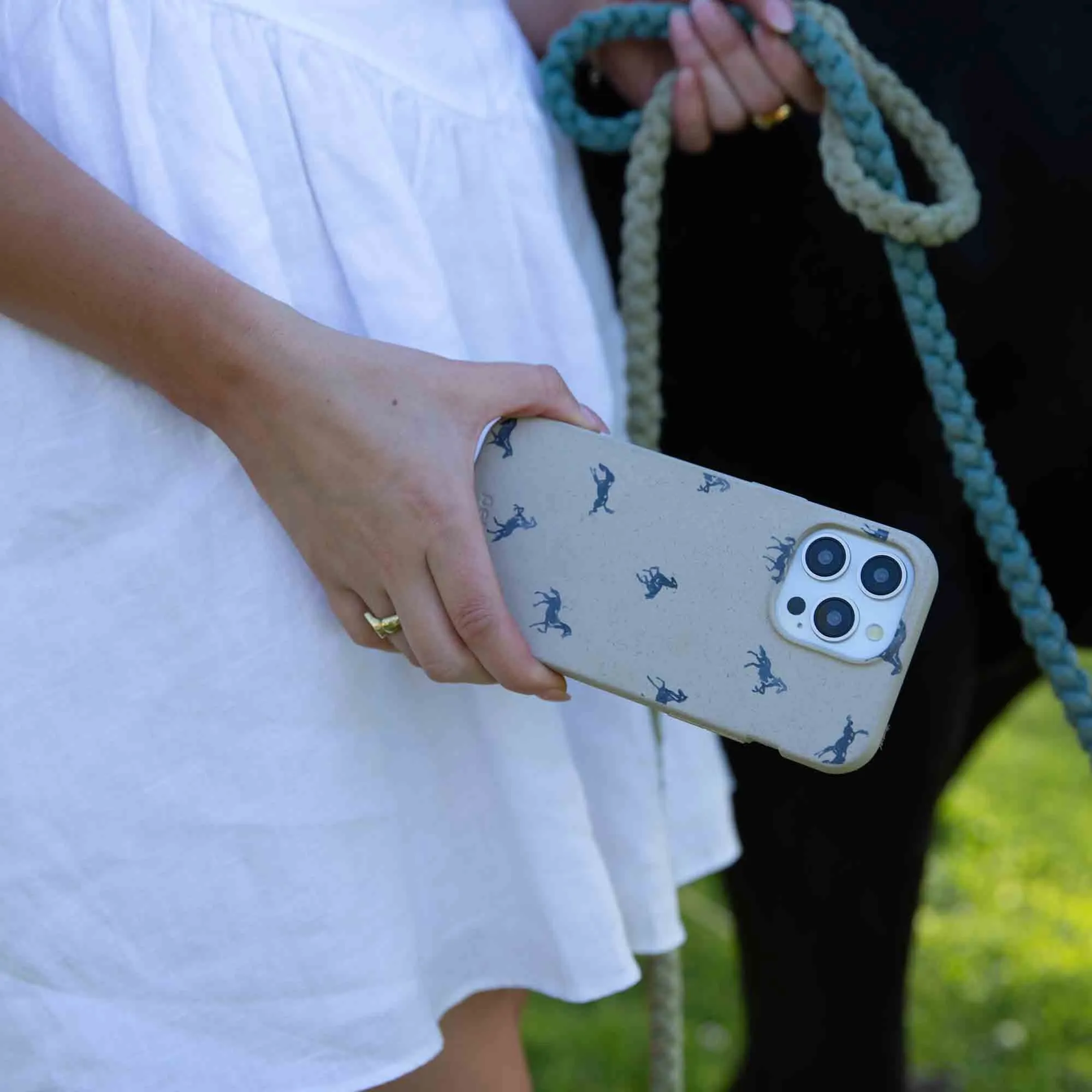 London Fog Mini Horses iPhone 17 Case Affordable option Clear Surface