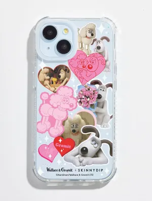 Protective Form Texture Wallace & Gromit x Skinnydip Gromit & Fluffels Shock iPhone Case