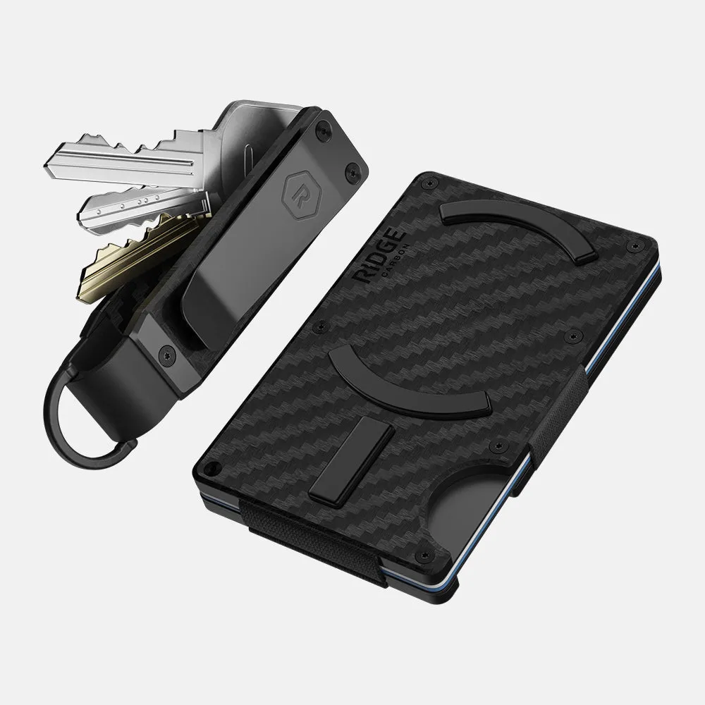Daily Driver Kit for MagSafe - Carbon Fiber 3k Premium Finish Stylish Snap Wallet