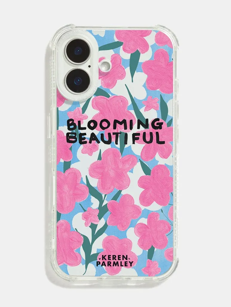 Keren Parmley x Skinnydip Blooming Beautiful Shock iPhone Case Everyday Comfort Comfort grip design