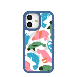 Clear Sea Cows iPhone 17 Case With True Blue Ridge (MagSafe included) slim fit