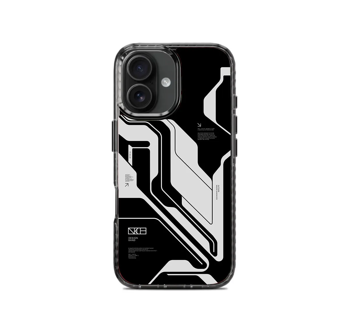 Cyber Circuit Black Stride 2.0 Phone Case Cover Lightweight Build Quality Premium Build Layer