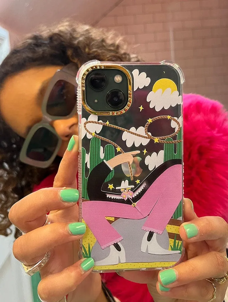 Naomi Anderson-Subryan x Skinnydip Yeehaw Shock iPhone Case Gloss Surface Layer Clean Texture