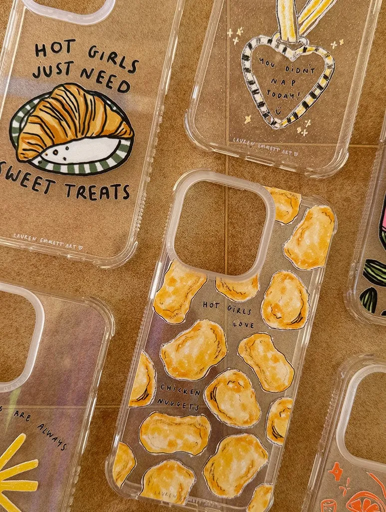 Lauren Emmett x Skinnydip Hot Girls Love Chicken Nuggets Shock iPhone Case Trendy Accessory