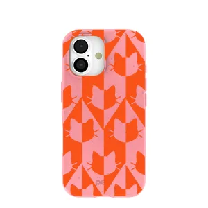 Bubblegum Pink Purr iPhone 17 Case Soft Build Texture