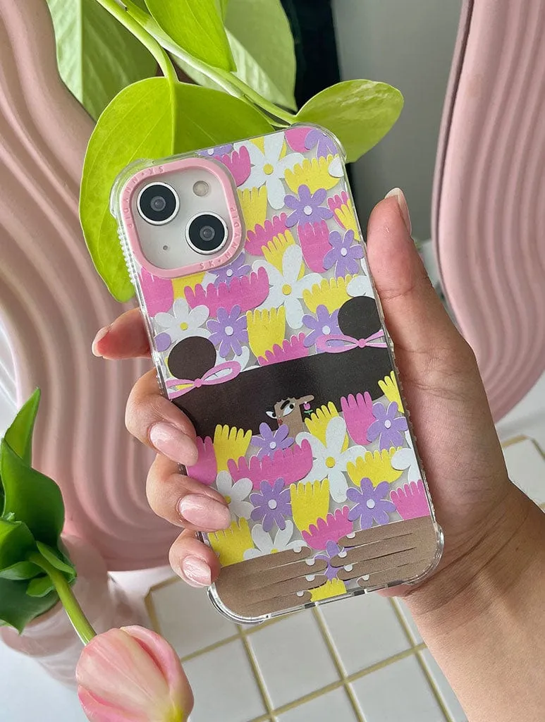 Naomi Anderson-Subryan x Skinnydip Spring Flowers Shock iPhone Case Soft Layer Texture