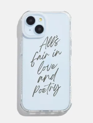All's Fair in Love & Poetry Shock iPhone Case Soft Detail Layer