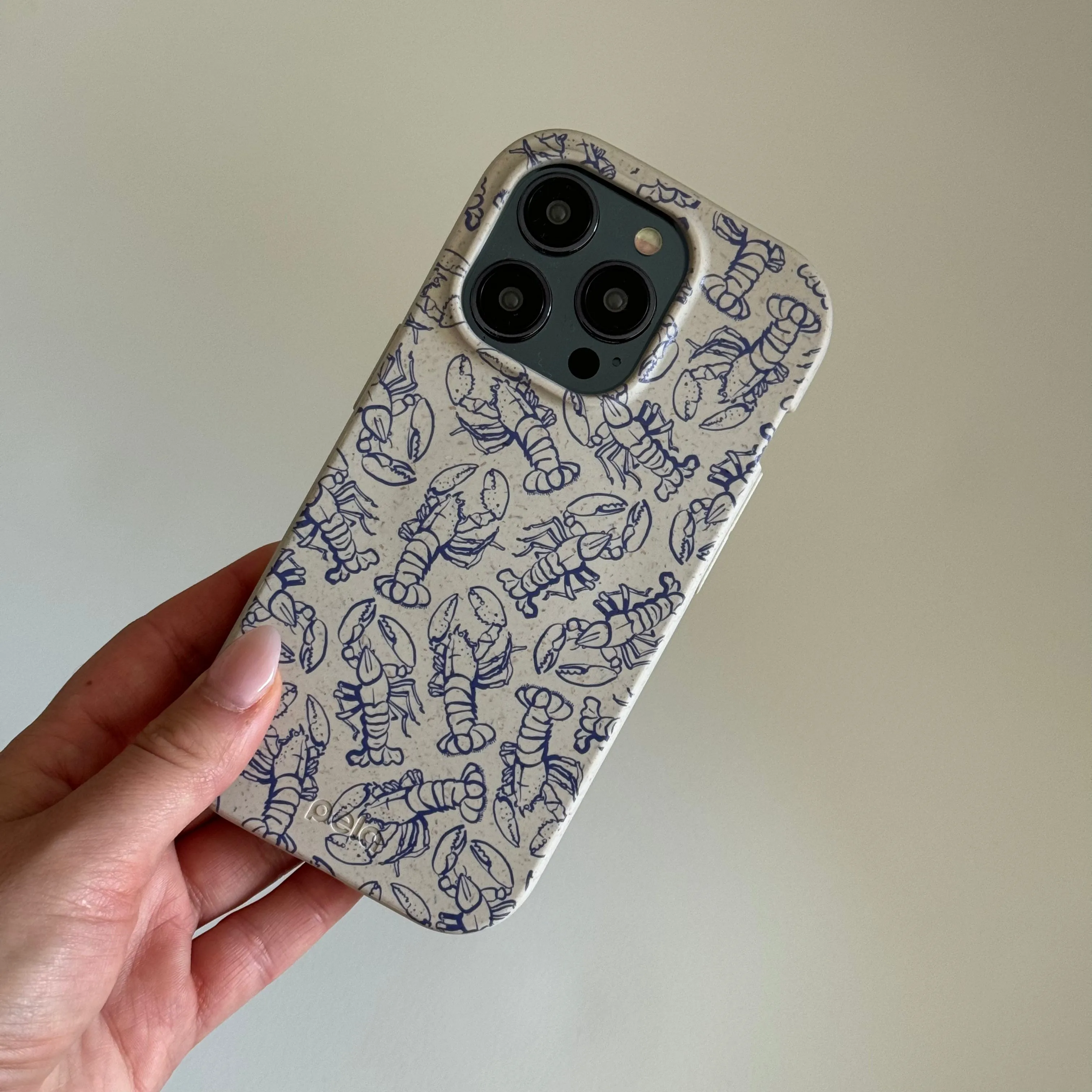 London Fog Blue Lobster iPhone 17 Case Flexible Protection