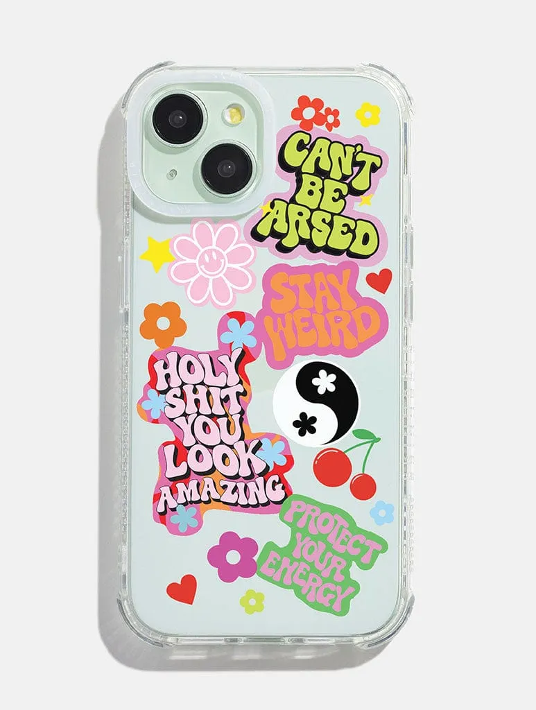 Printed Weird x Skinnydip Sticker Shock iPhone Case Rugged Protection