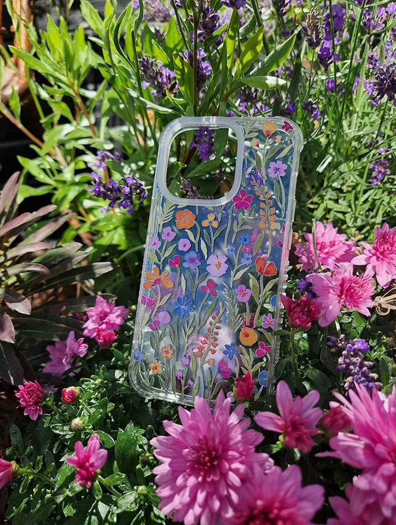Anna Lau x Skinnydip Whimsical Wildflowers Shock iPhone Case Hybrid Pattern Modern Surface Design
