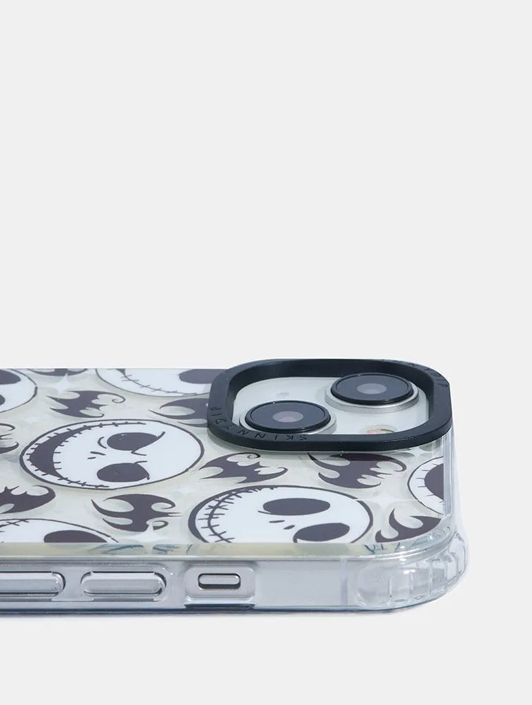 Disney Nightmare Before Christmas Jack Face Shock iPhone Case Modern Surface Design Rugged Grip