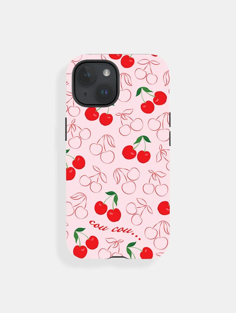 Comfort Texture Colorful Design Coucou Cherry Ultra Protective iPhone Case